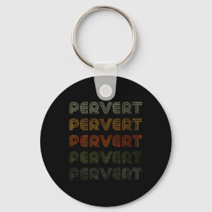 Liefdeshart Pervert Tee Grunge Vintage Stijl Zwart Sleutelhanger