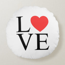 Liefdeshart Rond Kussen