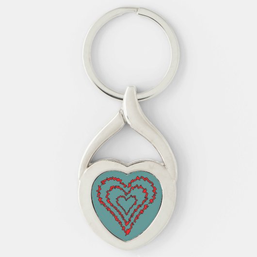 Liefdeshart Sleutelhanger (Voorkant)