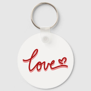 Liefdeshart Valentijnsdag Sleutelhanger