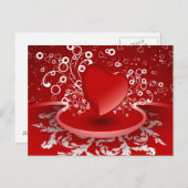 liefdesharten briefkaart (Voorkant / Achterkant)