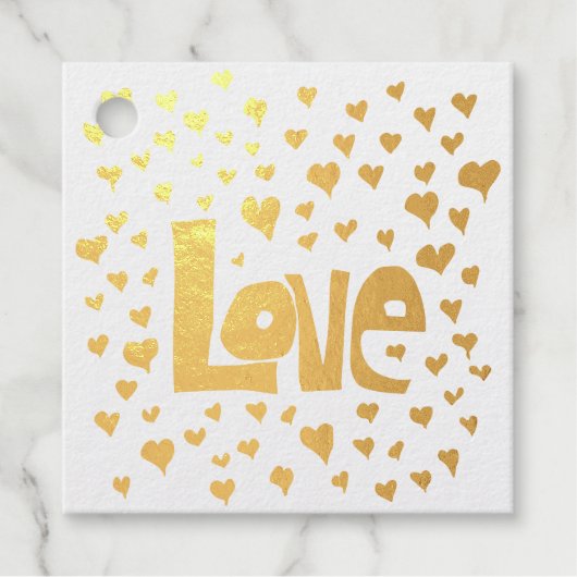 Liefdeshartjes Bedankjes Labels (Voorkant)