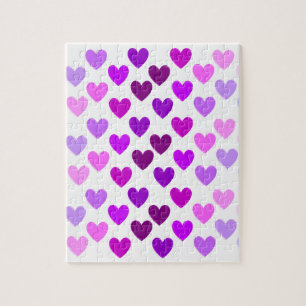 liefdeshartjes valentijn romantisch monochroom legpuzzel