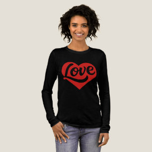 Liefdeshartlogo – Rood Romantisch Symbool Tri-Blend Shirt