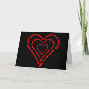 Liefdeshartpatroon Kaart