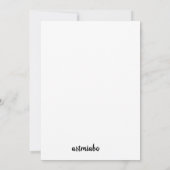 liefdeskaart aankondiging (Achterkant)