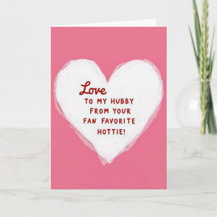 Liefdeskaart voor hete vent kaart