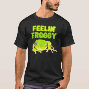 Liefdeskikkers Feelin' Froggy Amphibian Animal Kik T-shirt