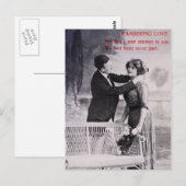 liefdeskoppel zwart-wit briefkaart (Voorkant / Achterkant)