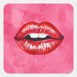 Liefdeskus Vierkante Sticker