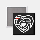 liefdeslabyrint magneet (Voorkant / Achterkant)