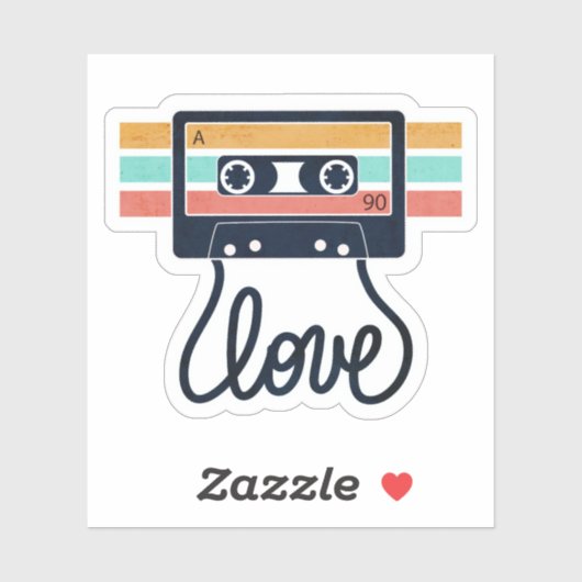 liefdesliedjes sticker (Vel)