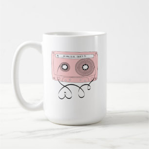 Liefdesliedjes voor You-Retro Valentijn's Cassette Koffiemok