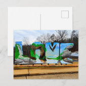 Liefdeslog in Natural Bridge State Park Briefkaart (Voorkant / Achterkant)