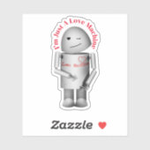 Liefdesmachine Valentijn Sticker (Vel)