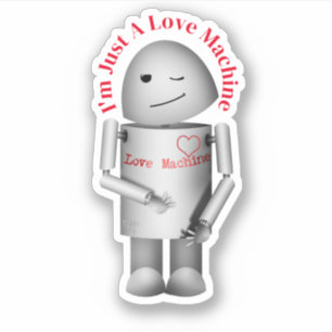 Liefdesmachine Valentijn Sticker