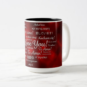 Liefdesmok Tweekleurige Koffiemok