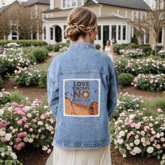 liefdesnee denim jacket (Huwelijk Achterkant)