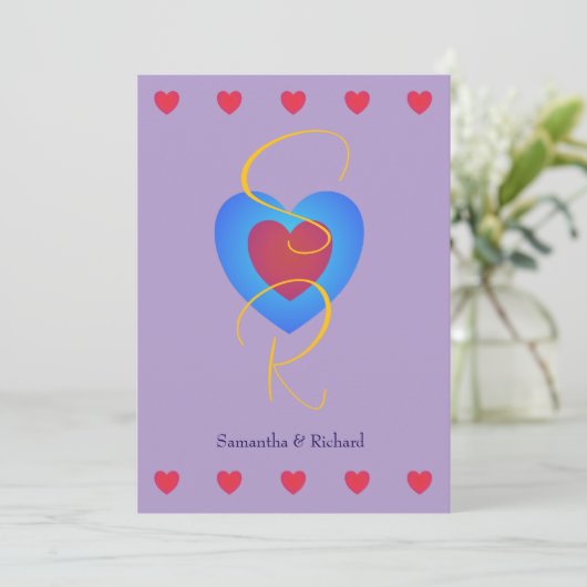 Liefdesparen sparen de datum platte kaart (Staand voorkant)