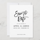 Liefdespenseeltypografie Save The Date (Voorkant)