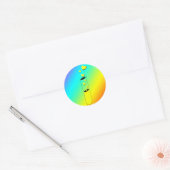 liefdespoot ronde sticker (Envelop)