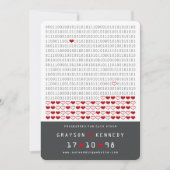 Liefdesprogramma voor nerds Eenvoudige binaire cod Save The Date (Voorkant)