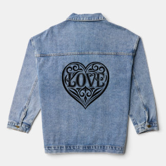 Liefdesquote mannen denim jacket