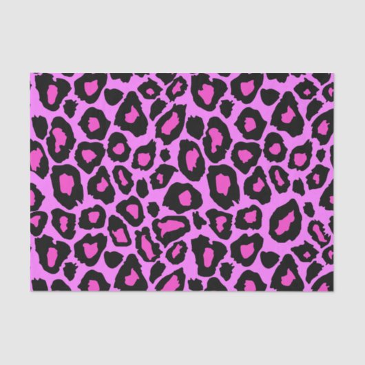 Liefdesroze en luipaard feestpapier tissuepapier (Voorkant)