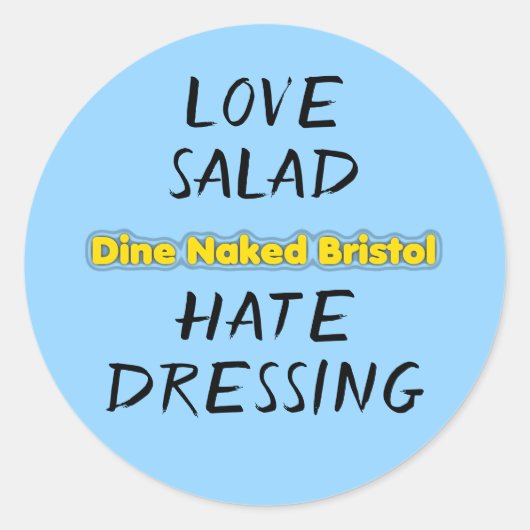 "Liefdessalade Hate Dressing" stickers (Voorkant)