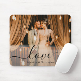 Liefdesscript Gepersonaliseerde Familie of Paar Fo Muismat