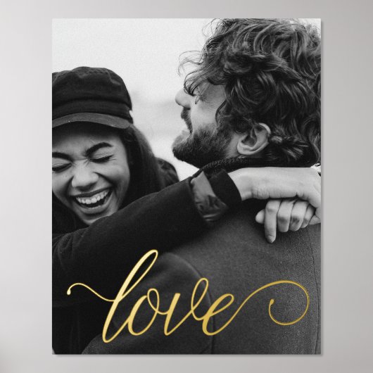 Liefdesscriptie Koppel Folie Prints (Voorkant)