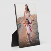 Liefdesscriptietypography-overlay gezinsfotomemory fotoplaat (Zijkant)