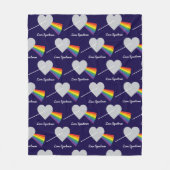 Liefdesspectrum Fleece Deken (Voorkant)