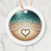 Liefdesstrand Bedankjes Labels (Voorkant)
