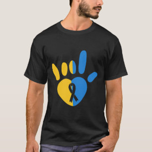 Liefdesteken Non-verbaal Down Syndroom Bewustzijn T-shirt