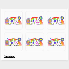 Liefdestickers Vierkante Sticker