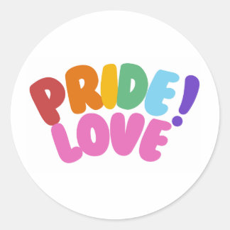 liefdestrots ronde sticker