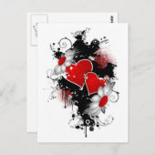 liefdesvectoren briefkaart (Voorkant / Achterkant)