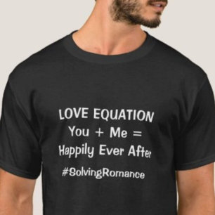 Liefdesvergelijking gelukkig ooit na Relatie T-shirt