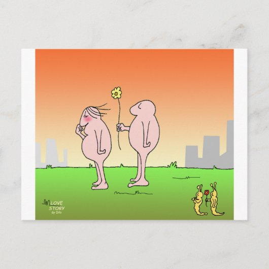 liefdesverhaal 2B Briefkaart (Voorkant)