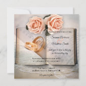 Liefdesverhaal Droomboek Bruiloft uitnodiging (Voorkant)