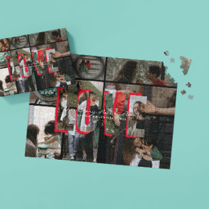 Liefdesverhaal Foto Collage Puzzel   Gepersonalise