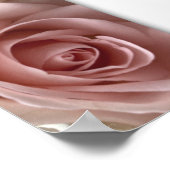 Liefdesverklaring Bord Roze Rozenvierkant Poster (Hoek)