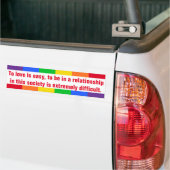 Liefdesverklaring Bumpersticker (Op Truck)