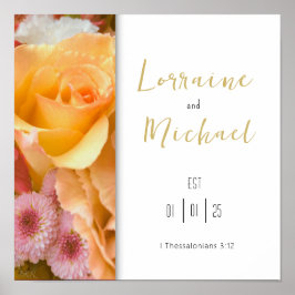 Liefdesverklaring Yellow Rose Square Poster