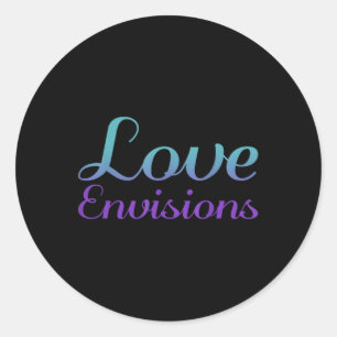 Liefdesvisioenen, Geestelijke Gezondheid Bewustzij Ronde Sticker