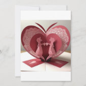 Liefdesvlinder uitnodiging (Voorkant)