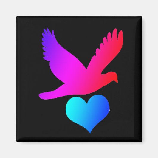 Liefdesvogel 2 magneet (Voorkant)