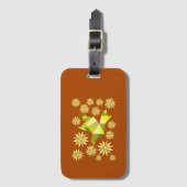 LIEFDESVOGEL MET BLOEM CADEAU SPECIALE DAG, VERJAA BAGAGELABEL (Voorkant (verticaal))