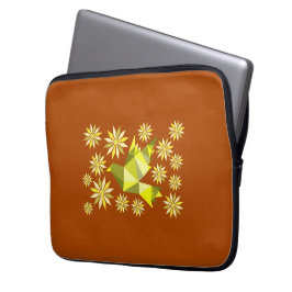 LIEFDESVOGEL MET BLOEMCADEAU SPECIALE DAG, VERJAAR LAPTOP SLEEVE